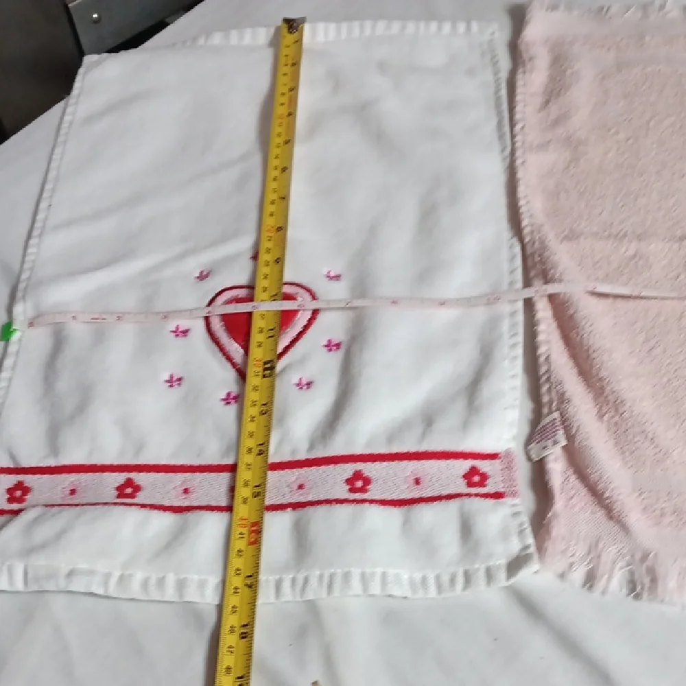 7 pc  Pink Shell Design Bath Towel